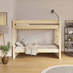 Chambre et rangement-Lit superposé bois massif elora