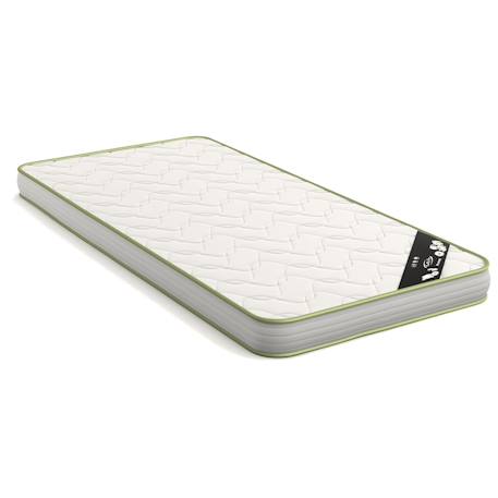 Pack lit combiné avec bureau et matelas boruto Blanc et noisette 4 - vertbaudet enfant 
