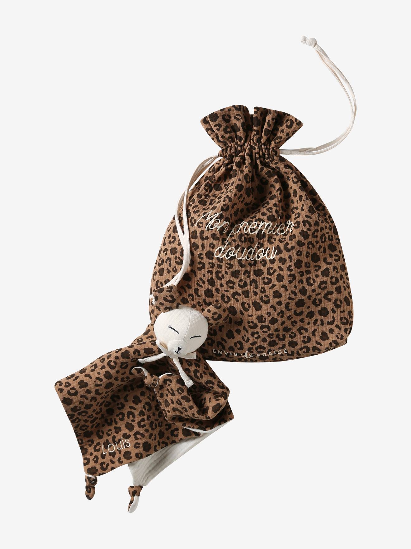 Doudou en gaze de coton personnalisable écru (Envie De Fraise) - Image 2