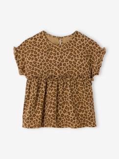 -Blouse imprimée en gaze de coton fille