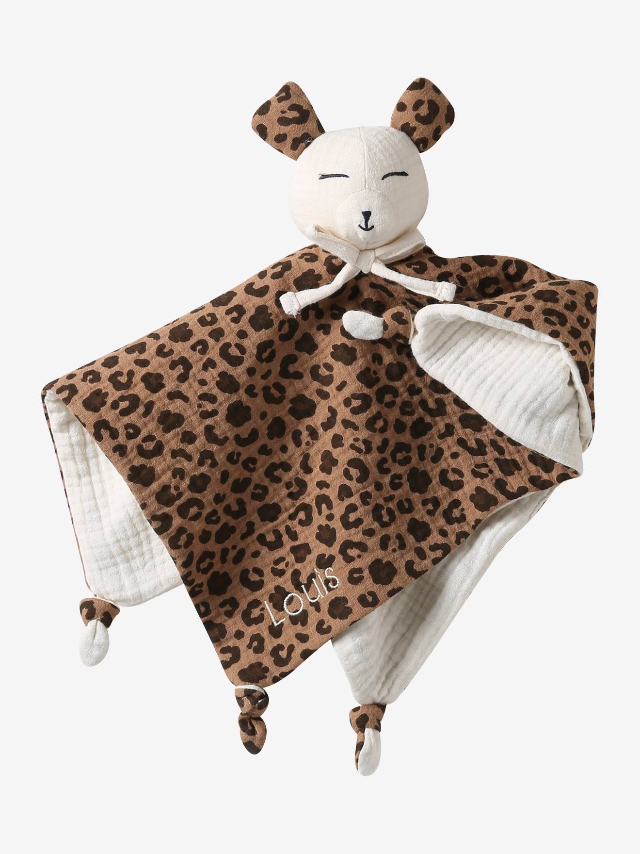 Doudou en gaze de coton personnalisable écru (Envie De Fraise) - Image 1