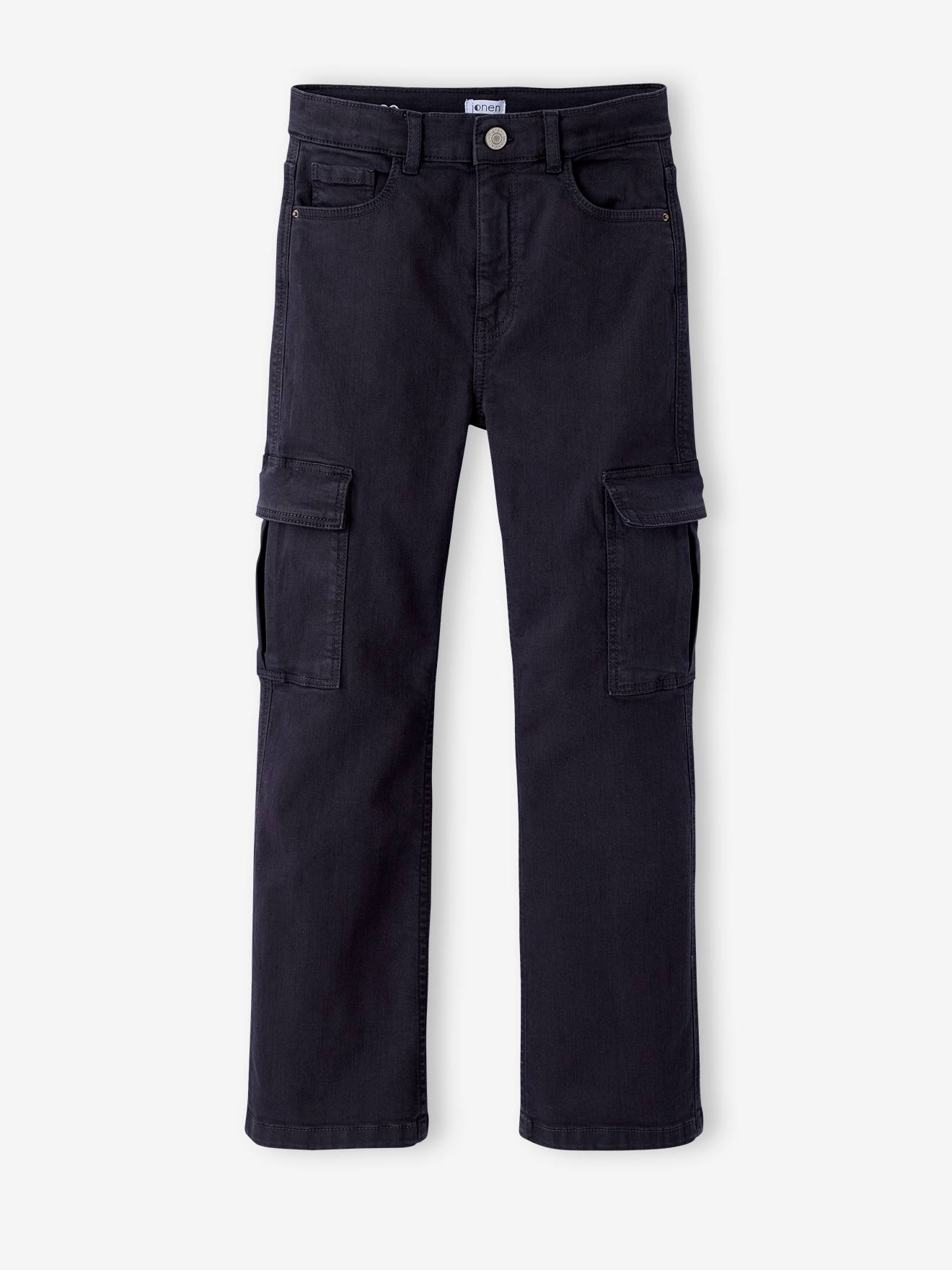 Pantalon cargo fille anthracite 20 €