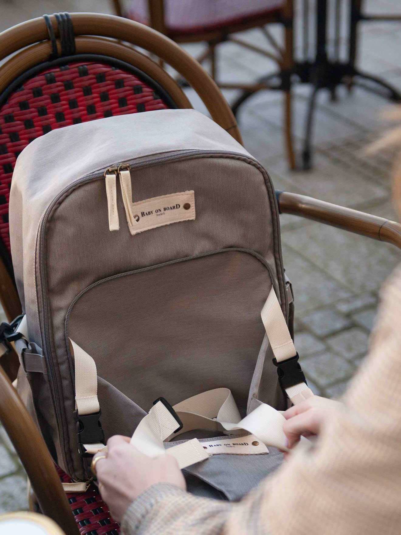 Sac à dos à langer multi-compartiments avec matelas nomade