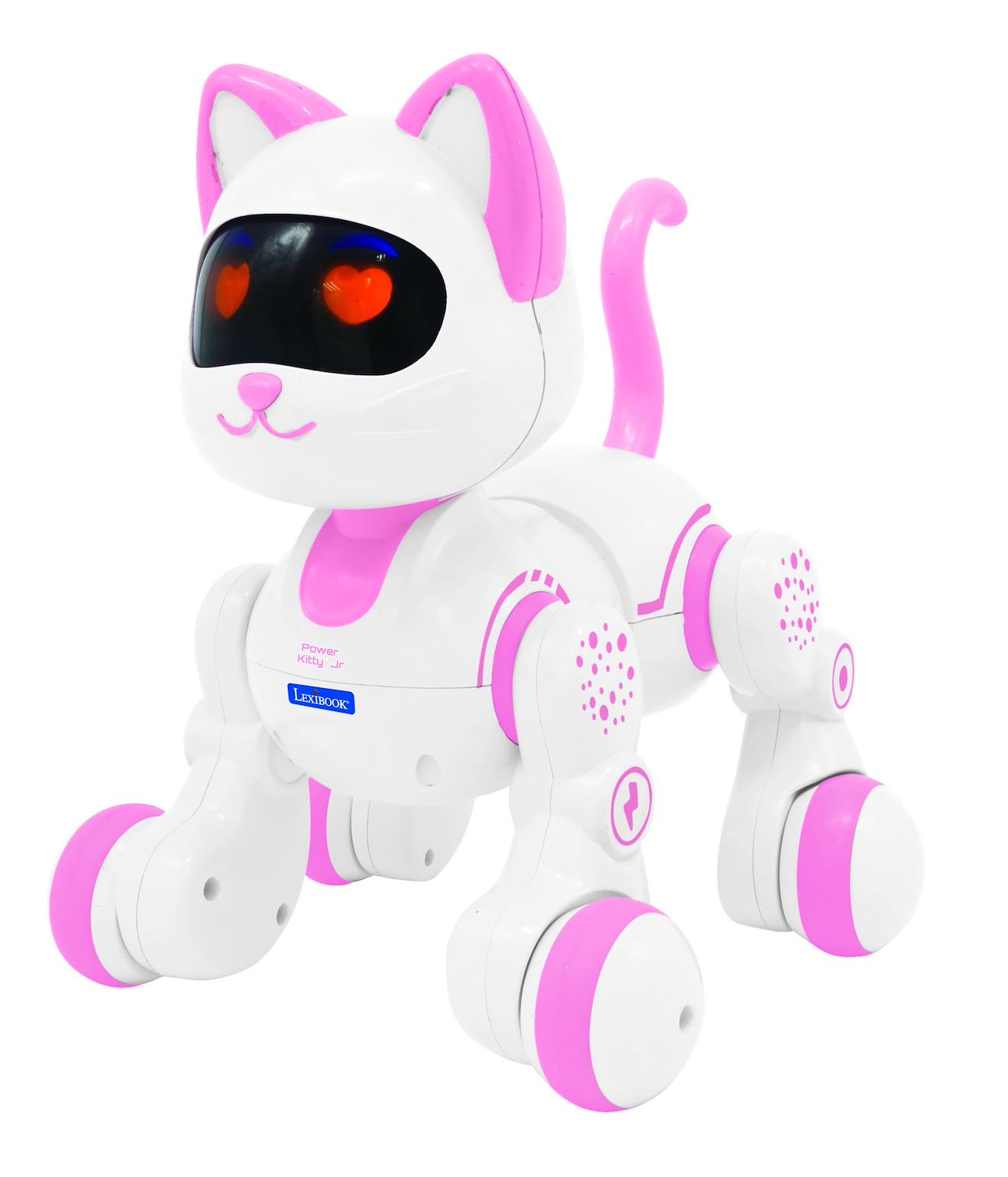 Lexibook - Power Kitty Junior – Chat Robot Télécommandé Programmable Rose