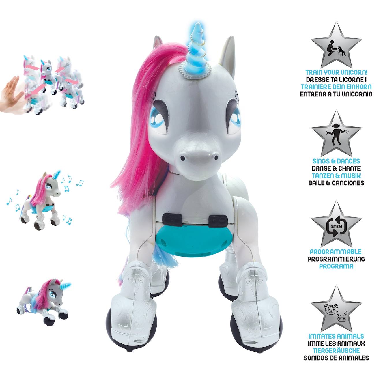 Lexibook - Power Unicorn Ma Licorne Robot Savante Programmable Blanc