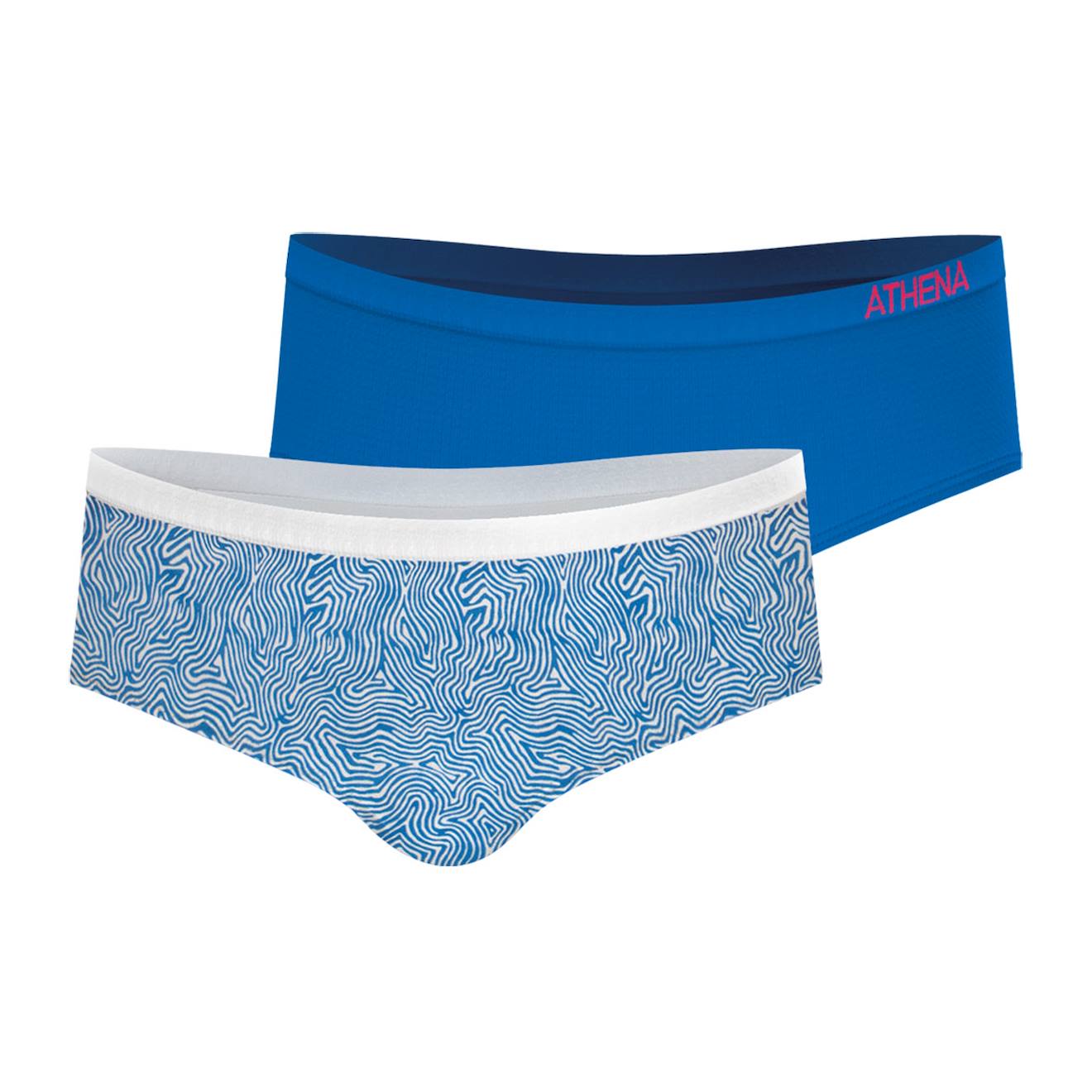 Lot De 2 Boxers Sans Coutures Fashion Bleu