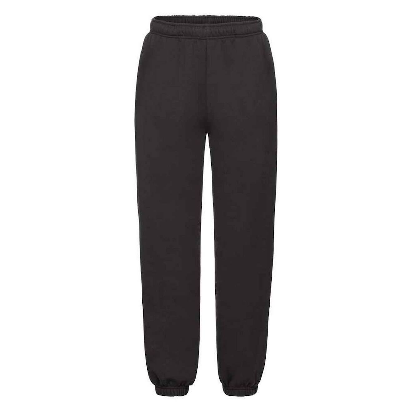 Pantalon De Jogging En Coton Peigné De Qualité Supérieure Premium Noir