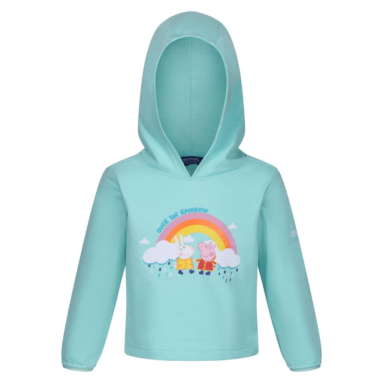 Sweat À Capuche Polyester Peppa Pig Bleu Ciel