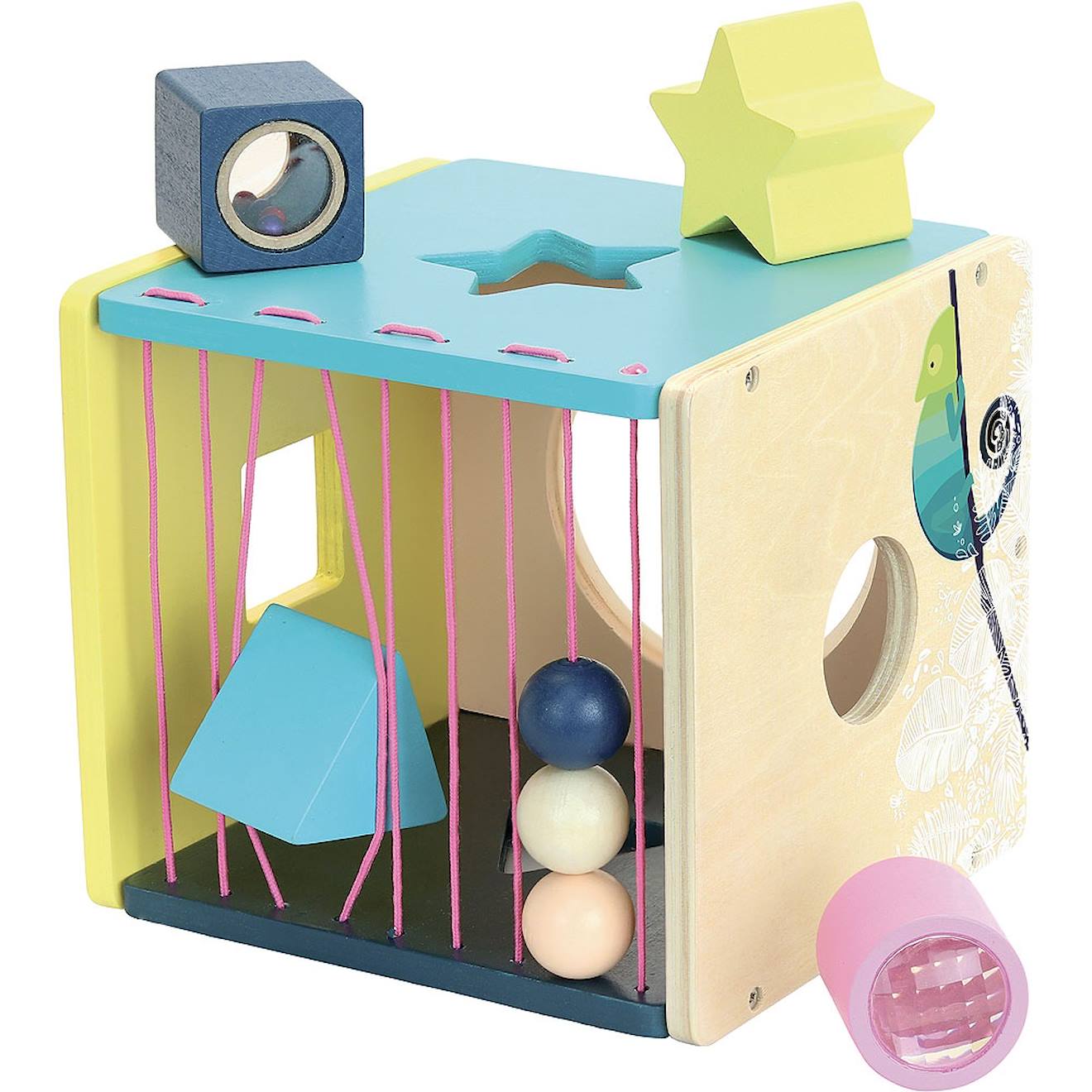 Boite À Formes D'éveil Sous La Canopée Beige