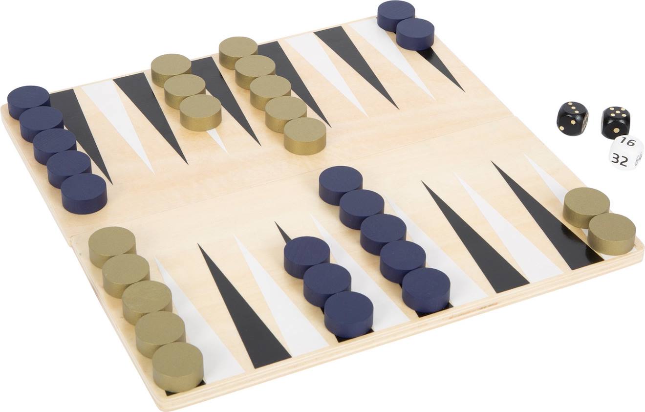 Échecs Et Backgammon Gold Edition Beige (Small Foot) - Image 2