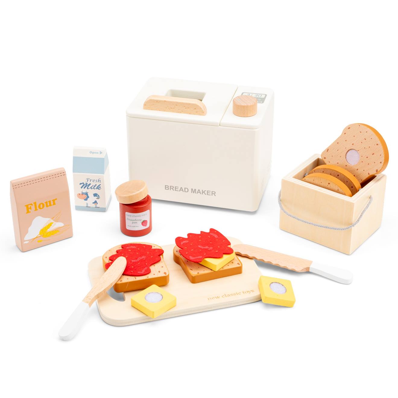 Machine À Pain En Bois Beige (New Classic Toys) - Image 1