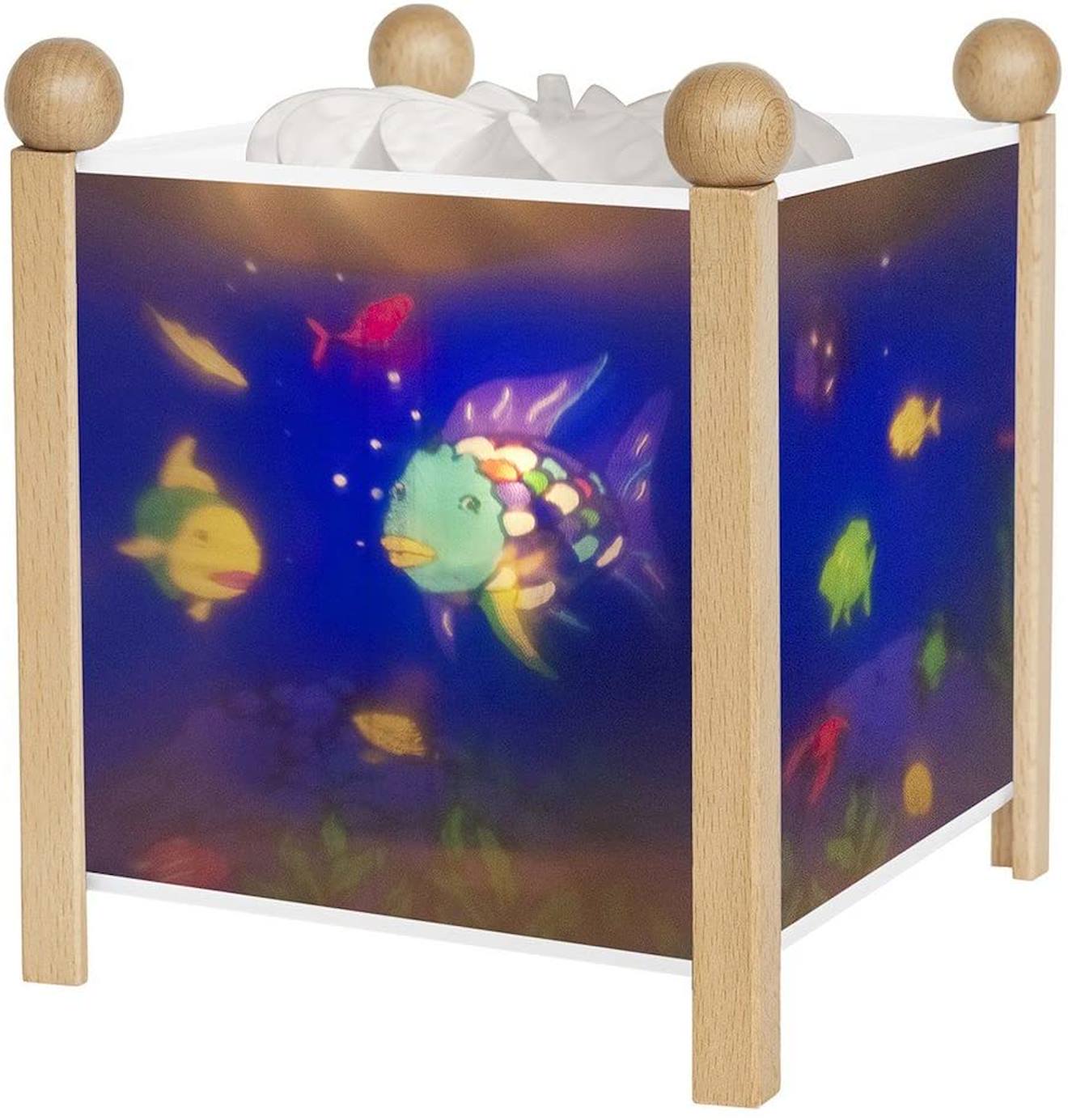 Trousselier - Lanterne Magique Poisson Arc-en-ciel Naturel Bleu