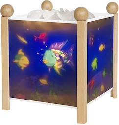 -Lanterne magique poisson arc-en-ciel naturel