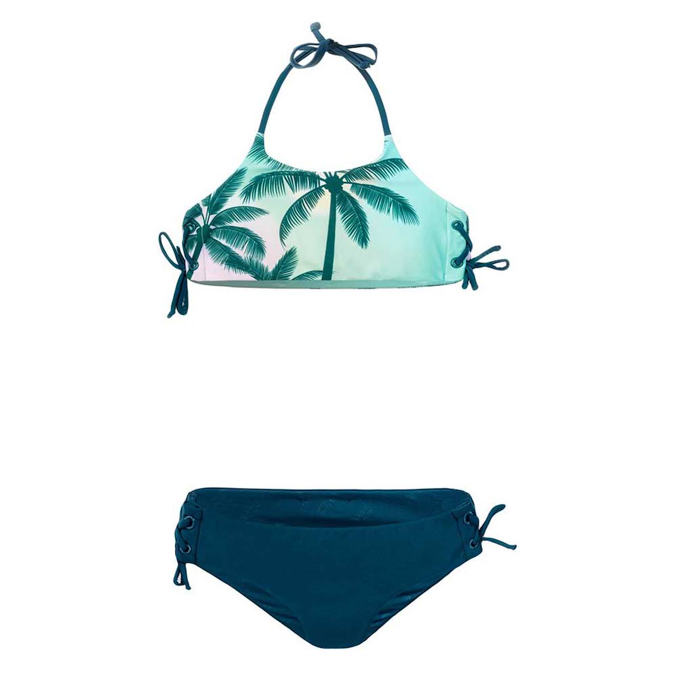 Ensemble Bikini Synthétique Hali Bleu Sarcelle / Bleu Marine