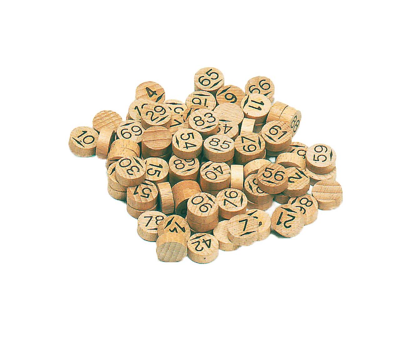 Jeujura - 90 Pions De Loto Beige