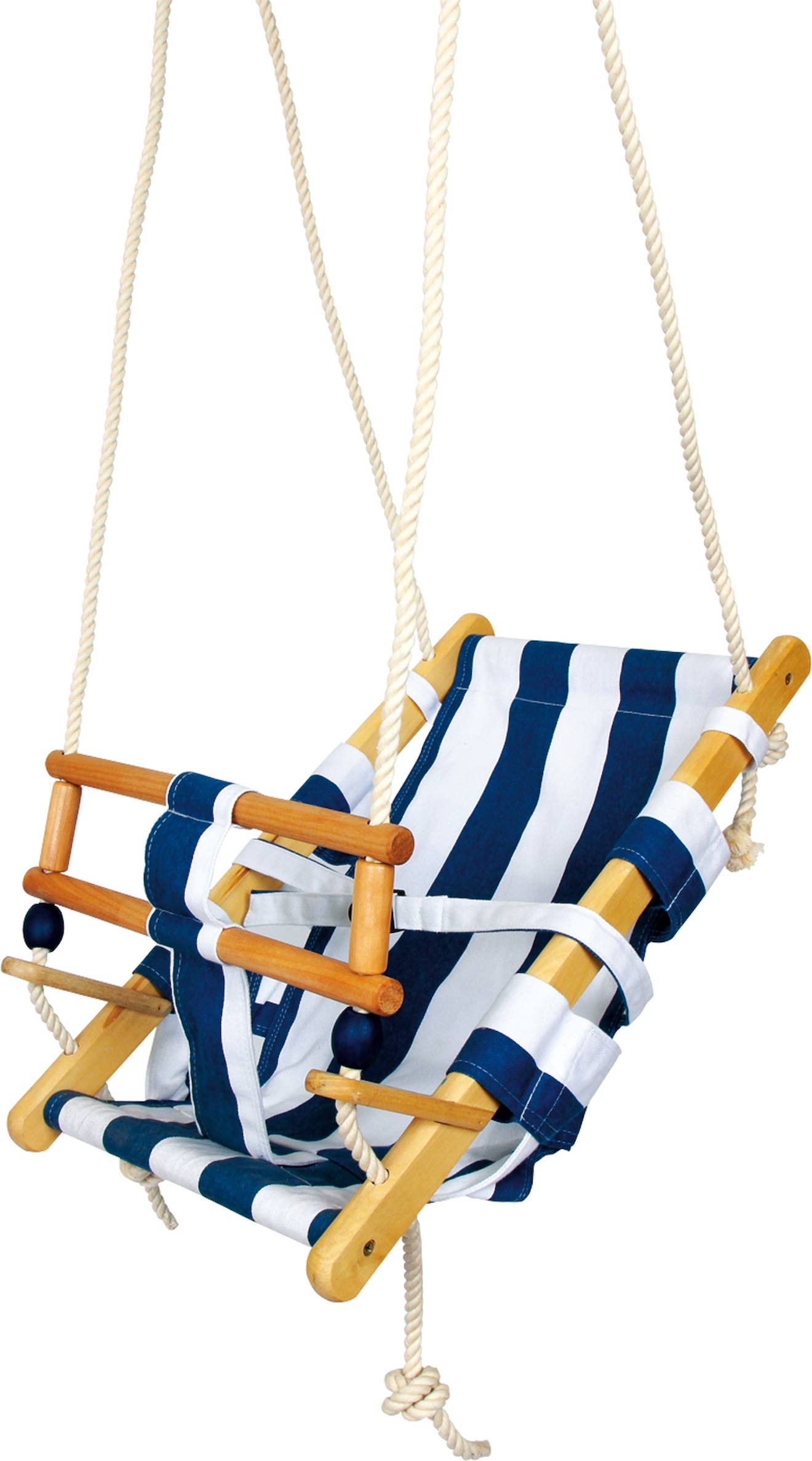 Balançoire Transat Bébé - Blanc Bleu Bleu