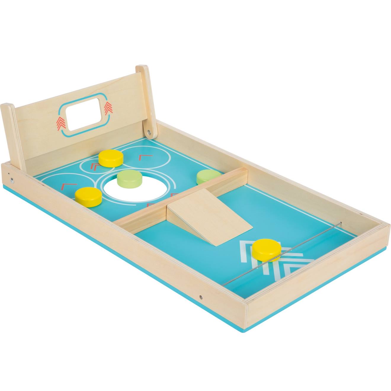 Jeu De Cornhole Et De Sling Puck Bleu (Small Foot) - Image 1