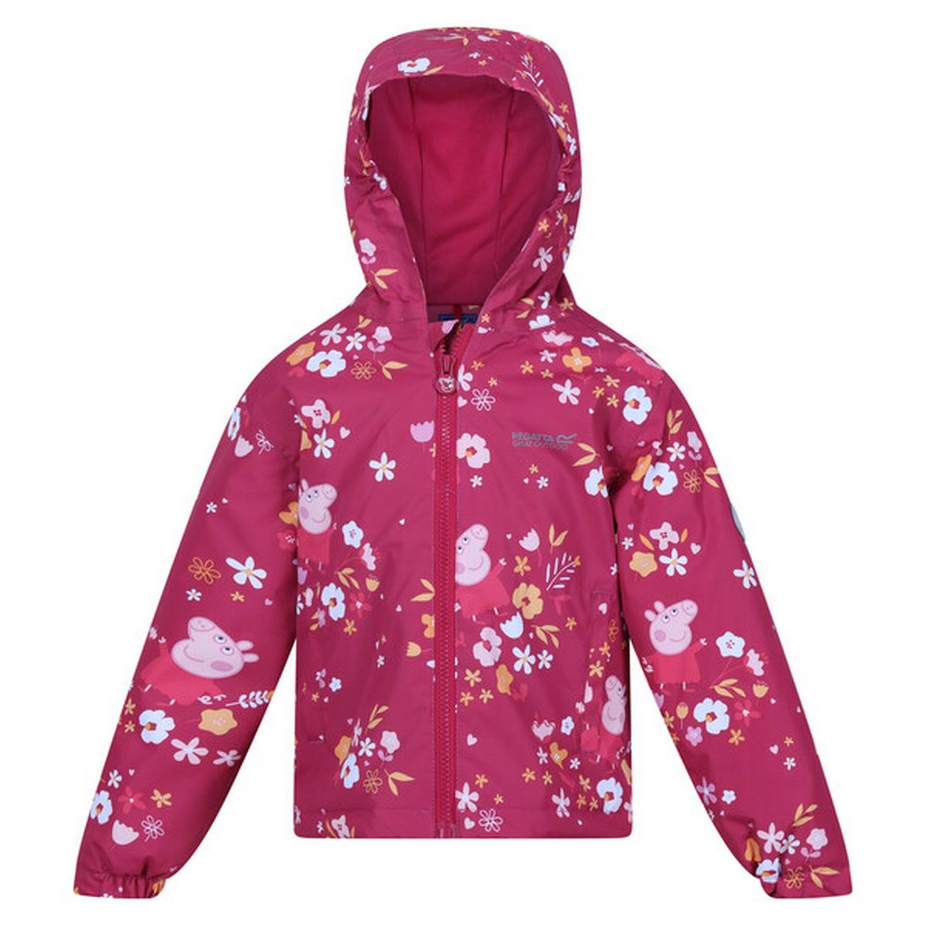 Veste Imperméable Polyester Peppa Pig Muddy Puddle Rose Foncé
