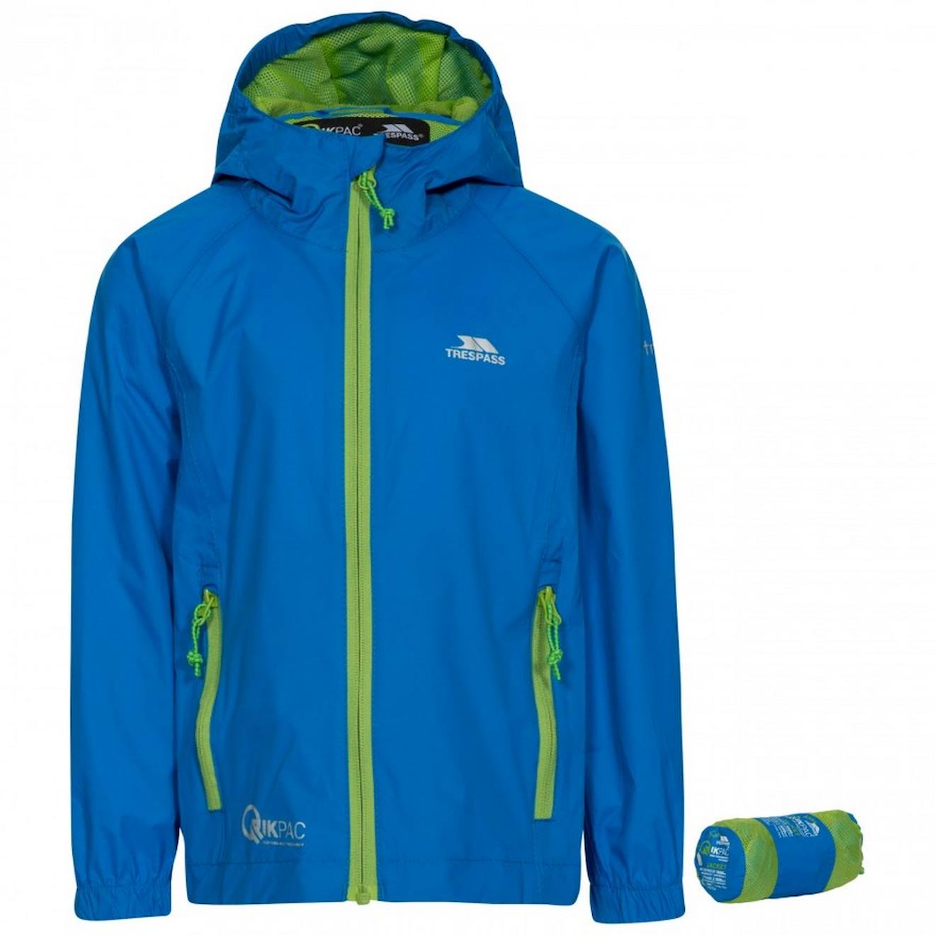 Qikpac Veste Imperméable Repliable Coton Égyptien Cobalt