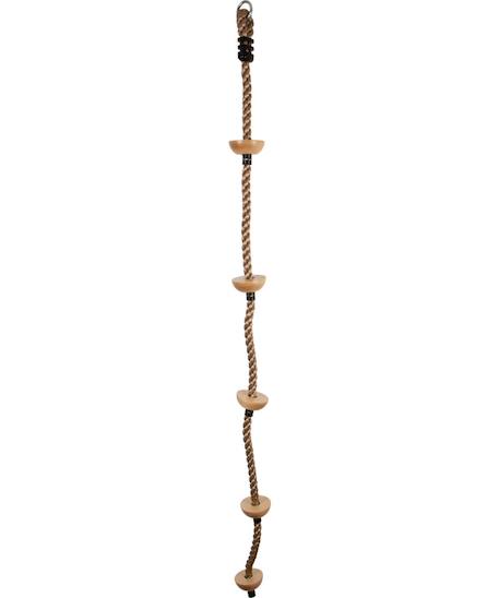 Small Foot - Corde À Grimper Avec Marches En Bois Marron