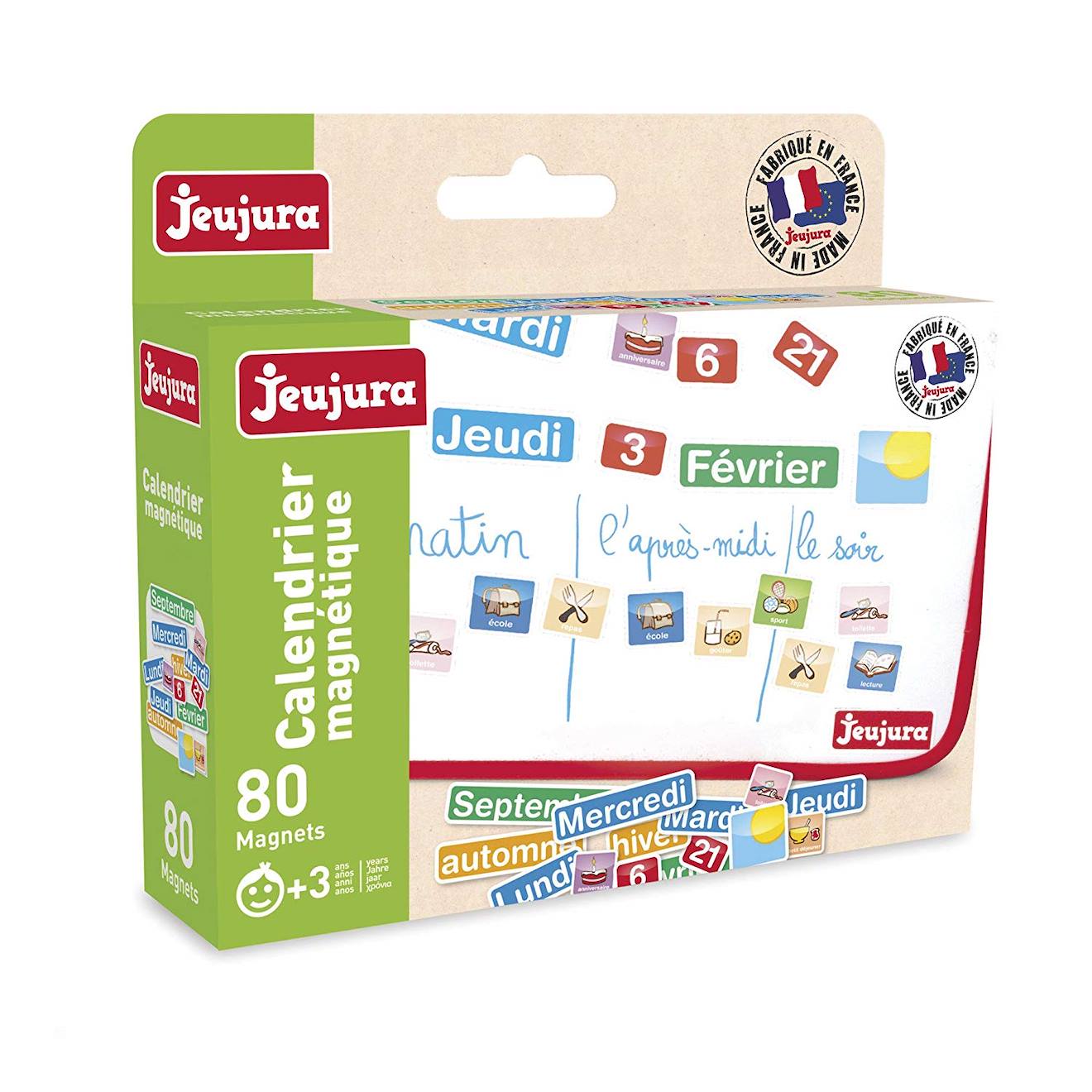 Jeujura - Magnets Calendrier Bleu