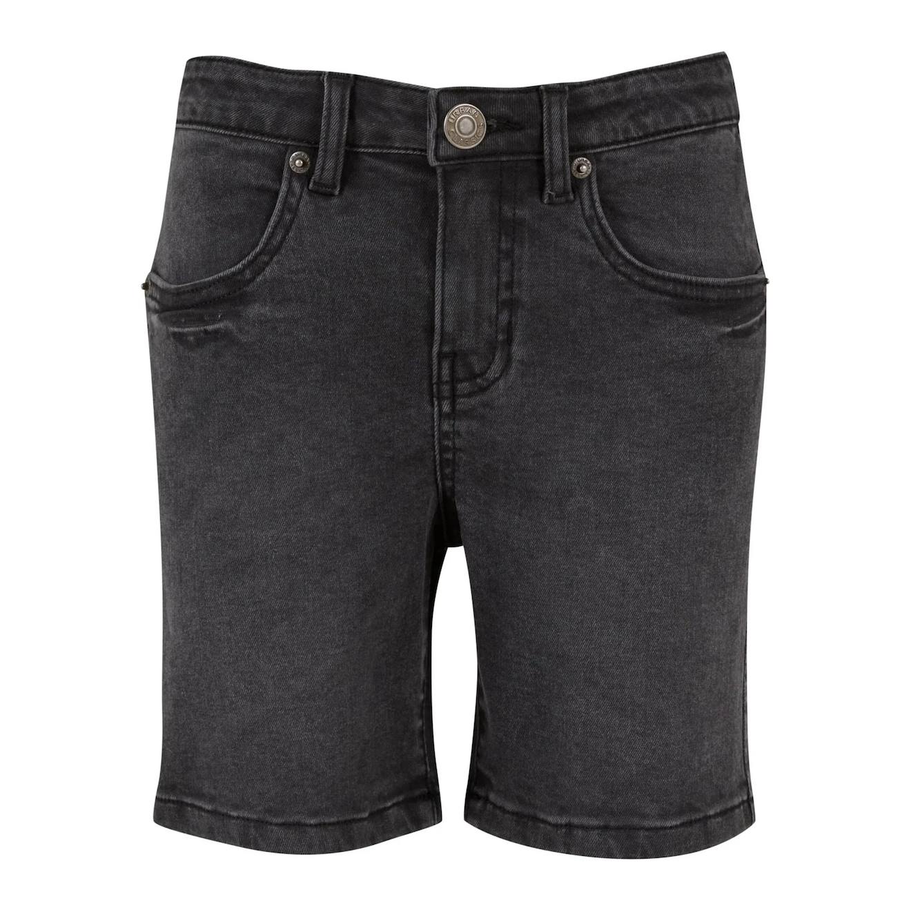 Short En Jean Coton Noir