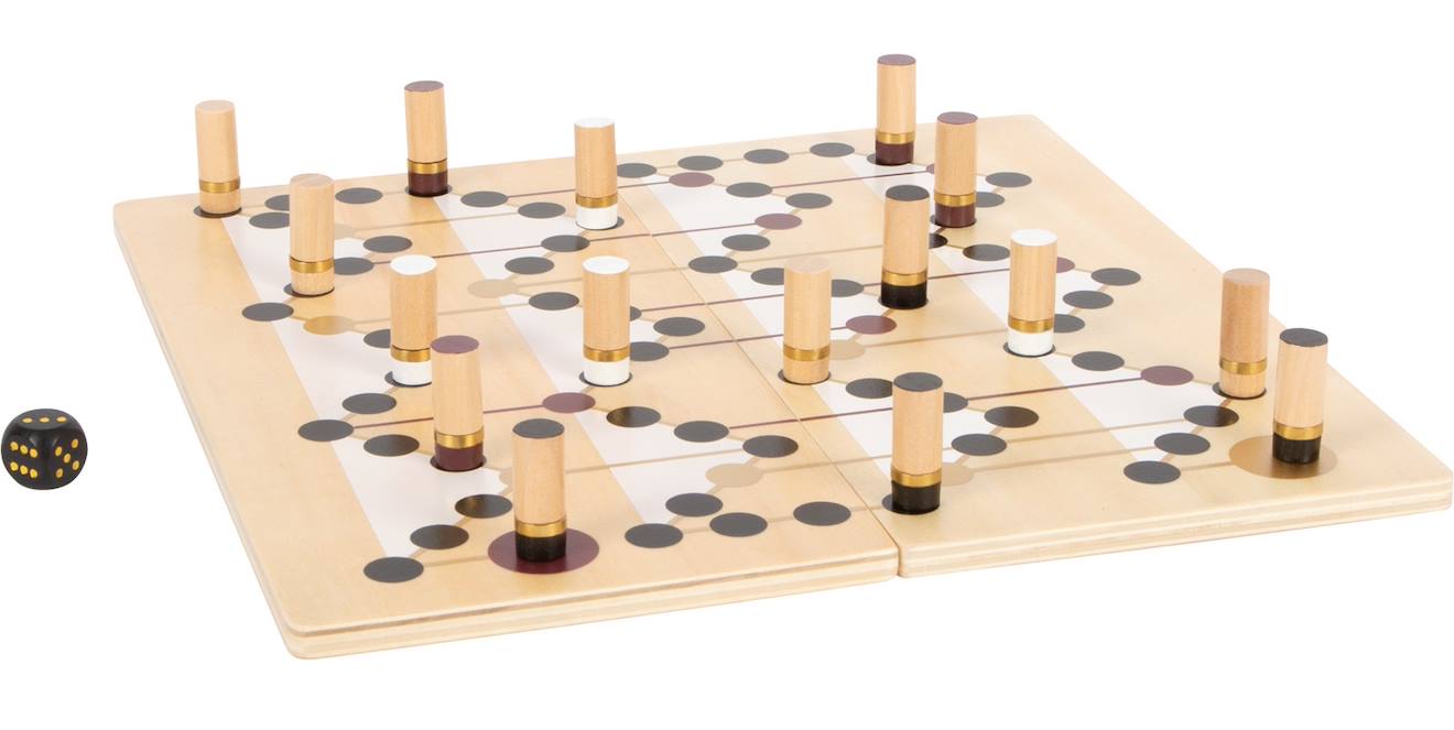 Jeu De Ludo Et D'échelles Gold Edition Beige