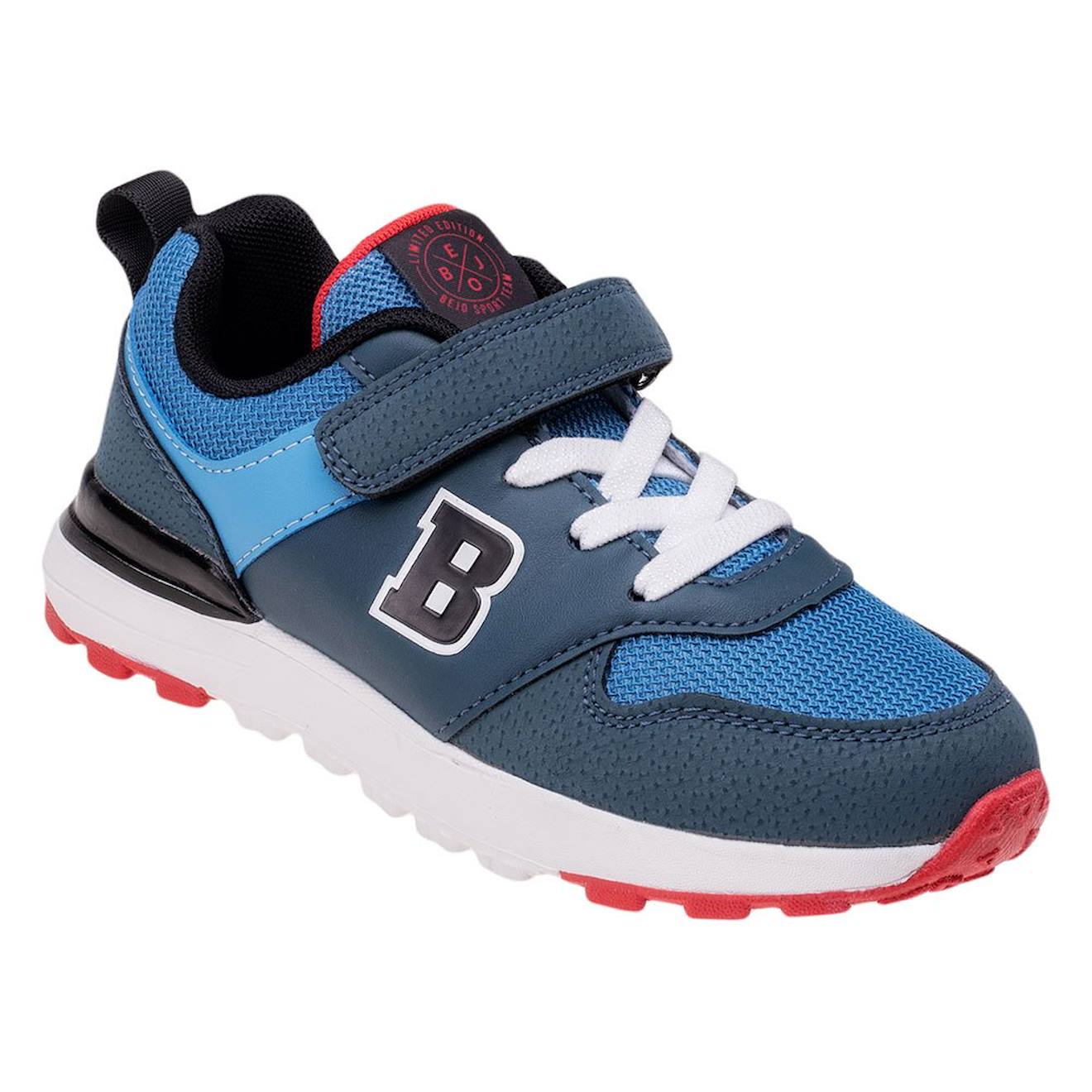 Baskets Synthétique Teruis Bleu Marine / Bleu / Rouge