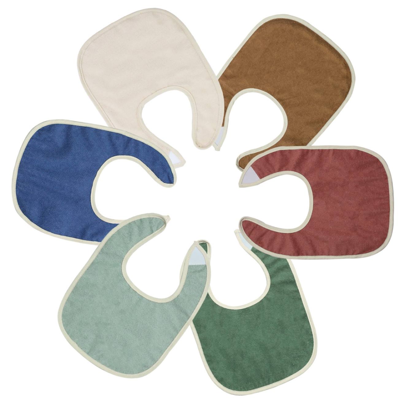 Trois Kilos Sept - Lot De 6 Bavoirs Bébé Multicolore