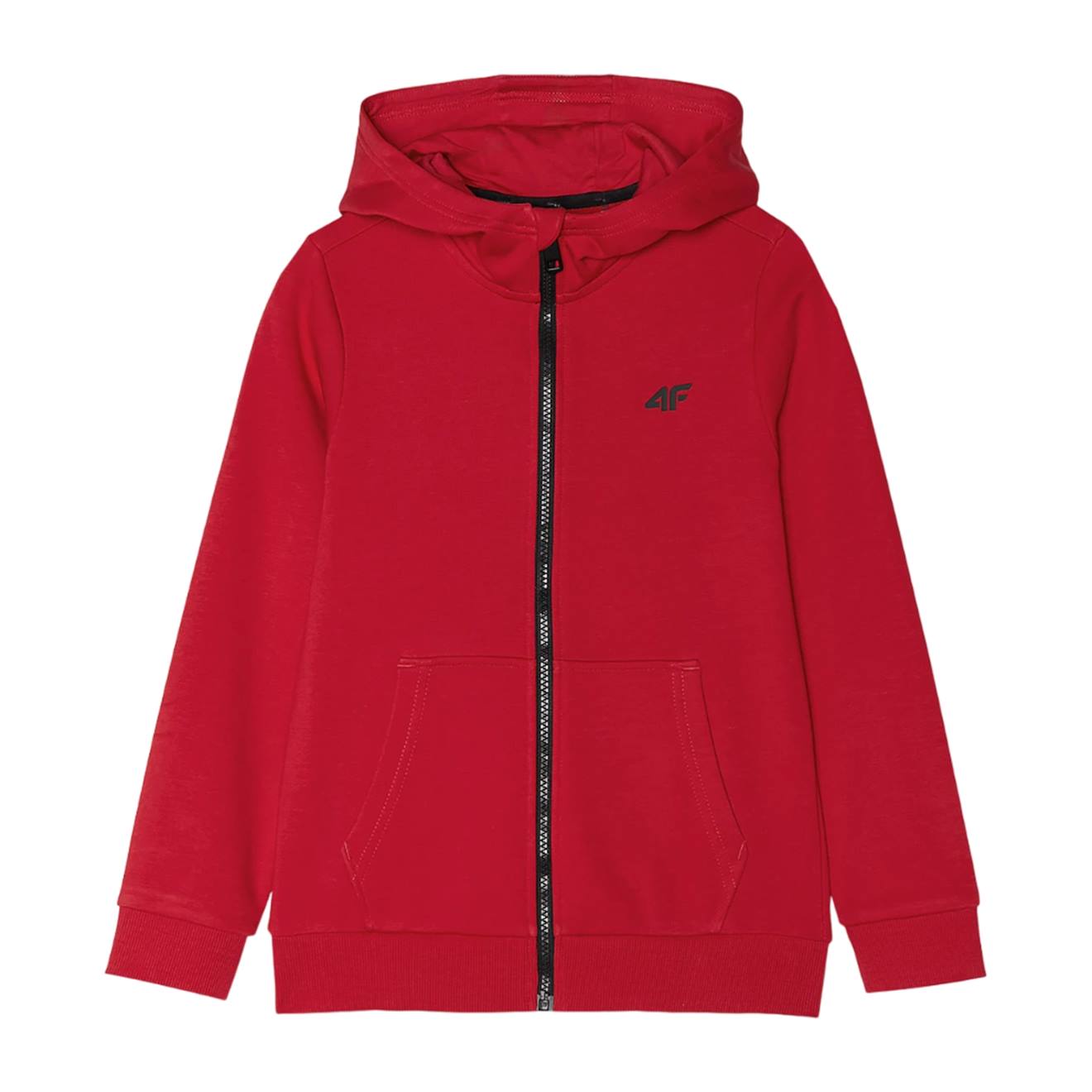Veste À Capuche Synthétique Rouge