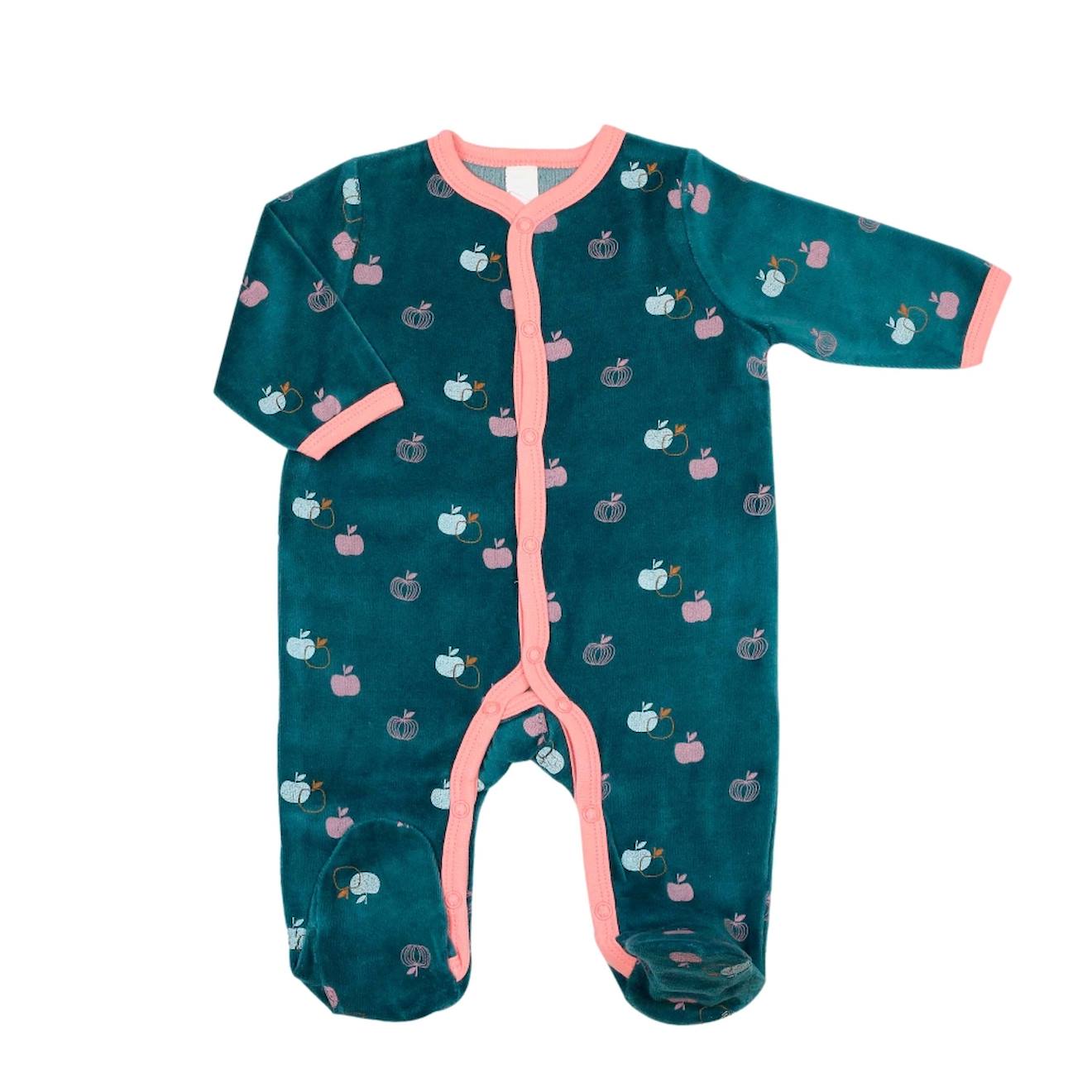 Pyjama Bébé Fille - Petites Pommes Rose