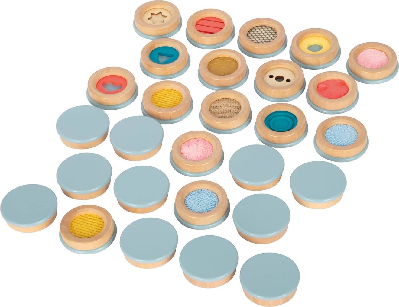 Jeu De Mémo Tactile Sensory Beige (Small Foot) - Image 1