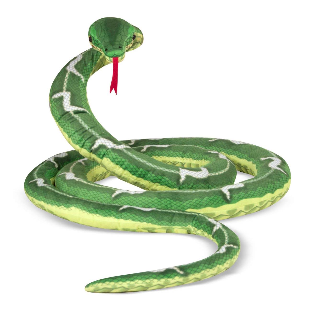 Peluche Géante Serpent Vert