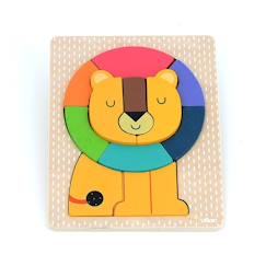Jouet-Premier âge-Puzzle encastrement lion andy westface