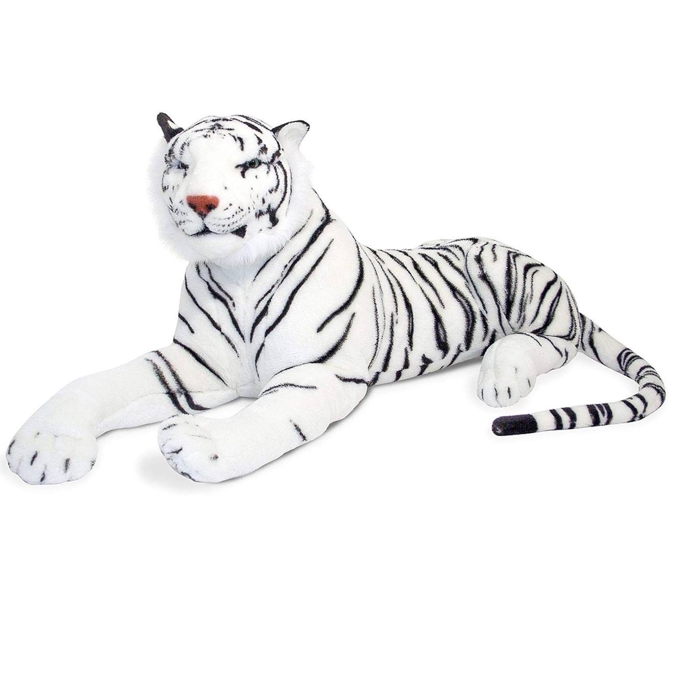 Melissa & Doug - Peluche Géante Tigre Blanc Blanc