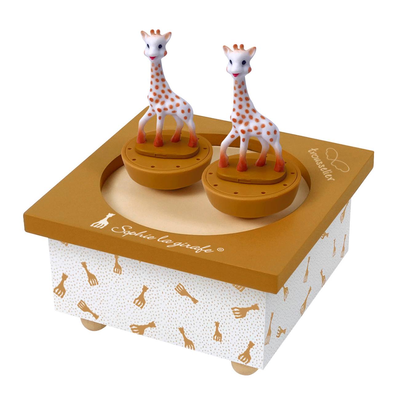 Boite À Musique Sophie La Girafe Caramel Beige
