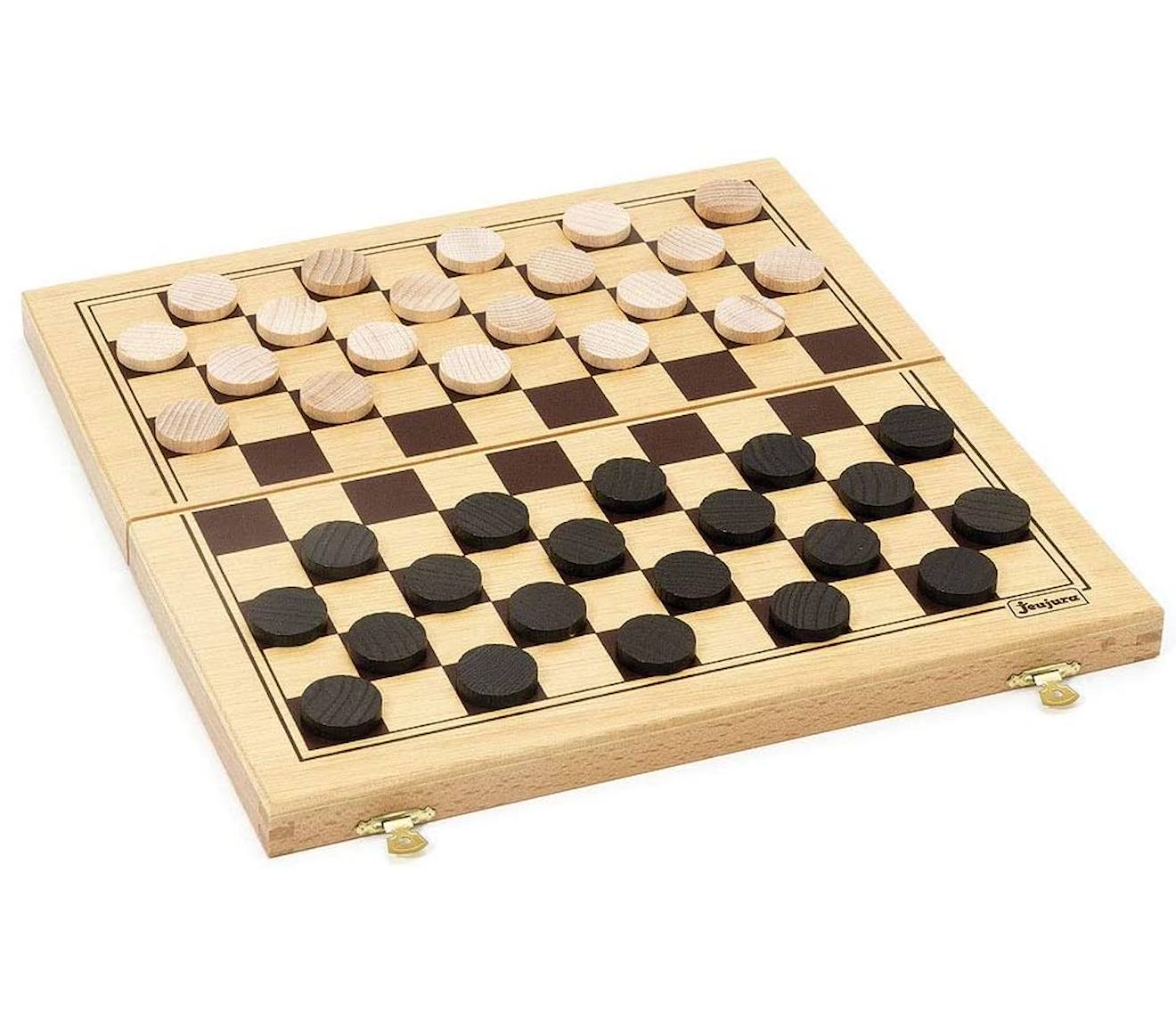 Jeujura - Jeu De Dames Pliant Beige