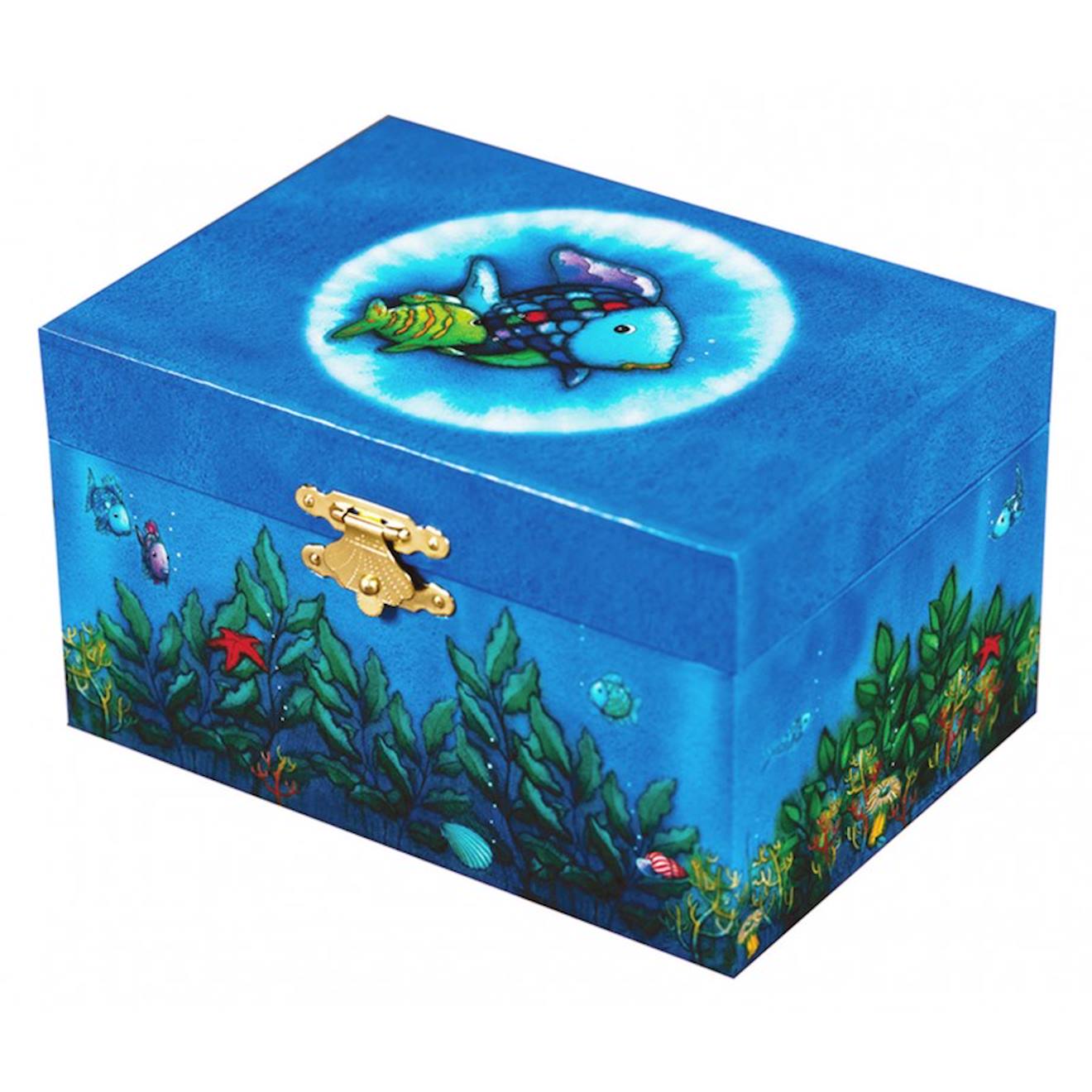 Trousselier - Coffret Musical Poisson Arc-en-ciel Bleu