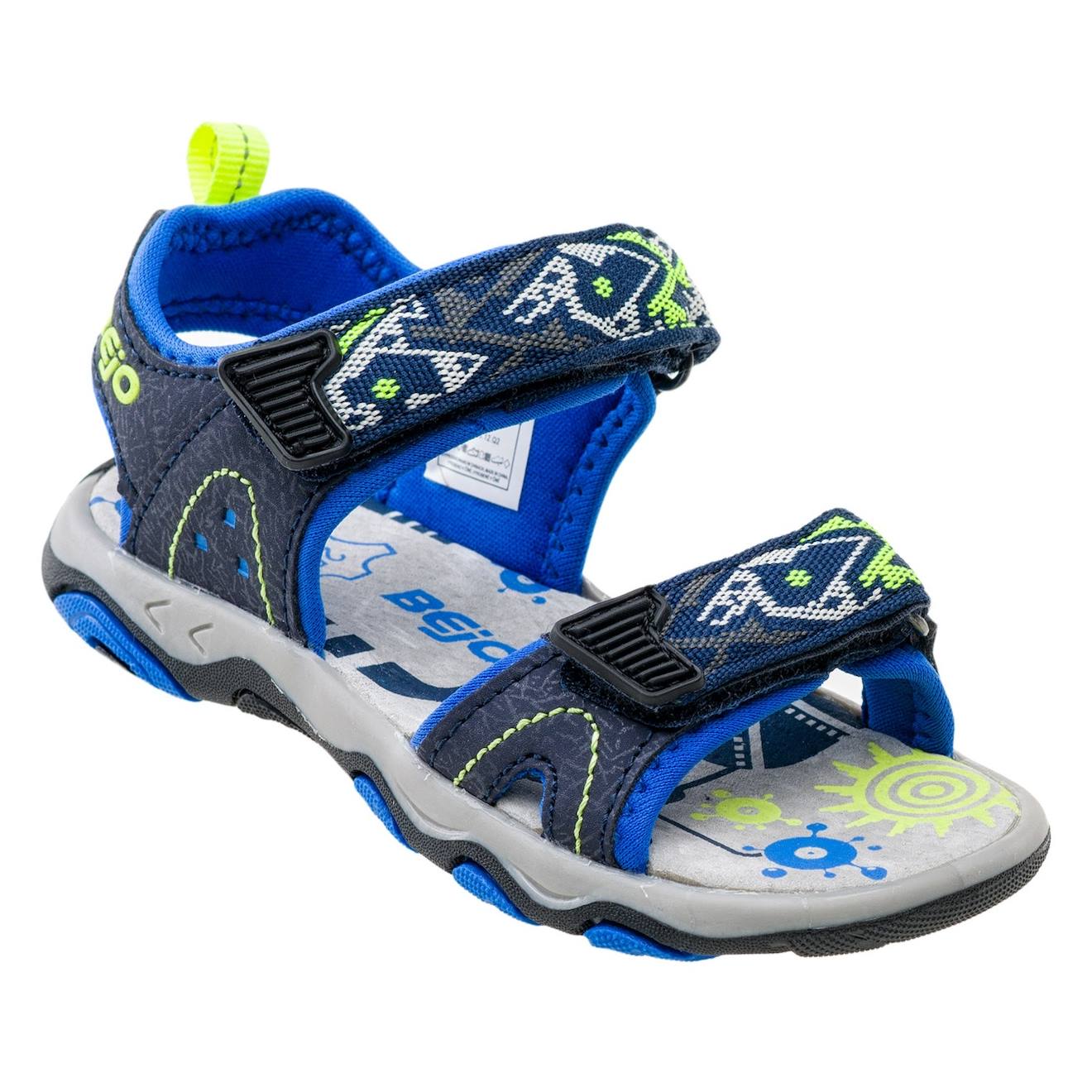 Sandales Synthétique Elsi Bleu Marine / Bleu Vif / Vert