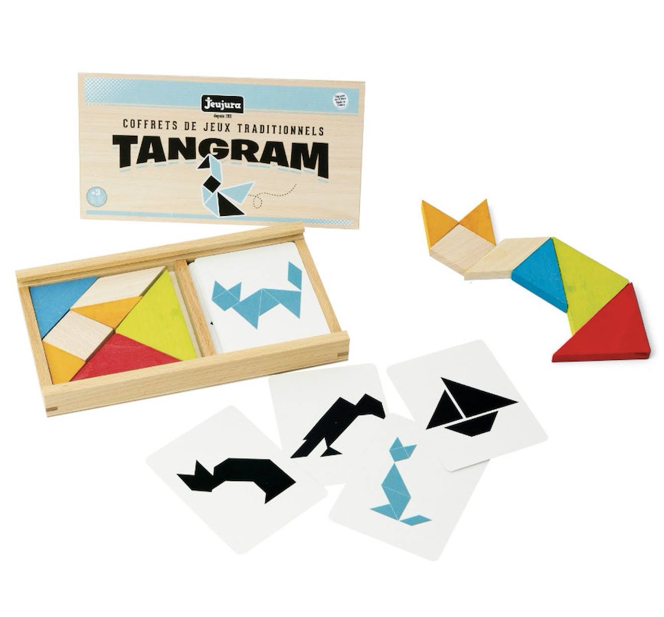 Jeujura - Tangram En Bois Beige
