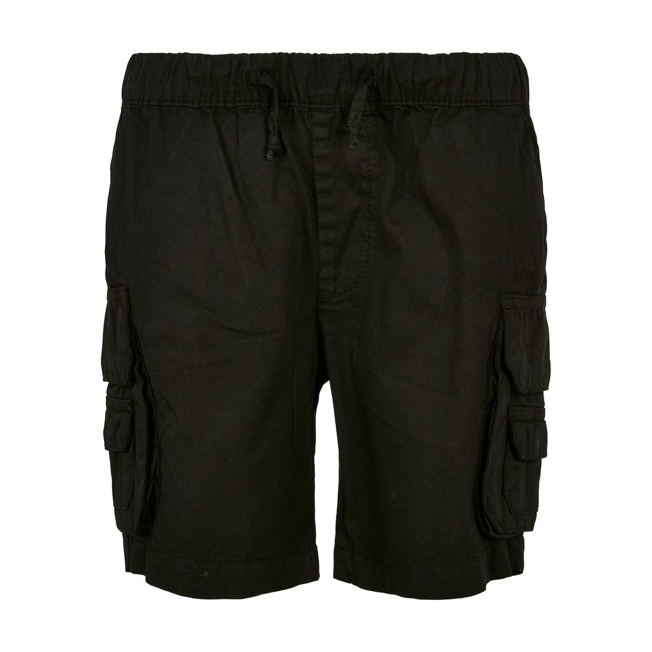 Short À Poches Synthétique Noir