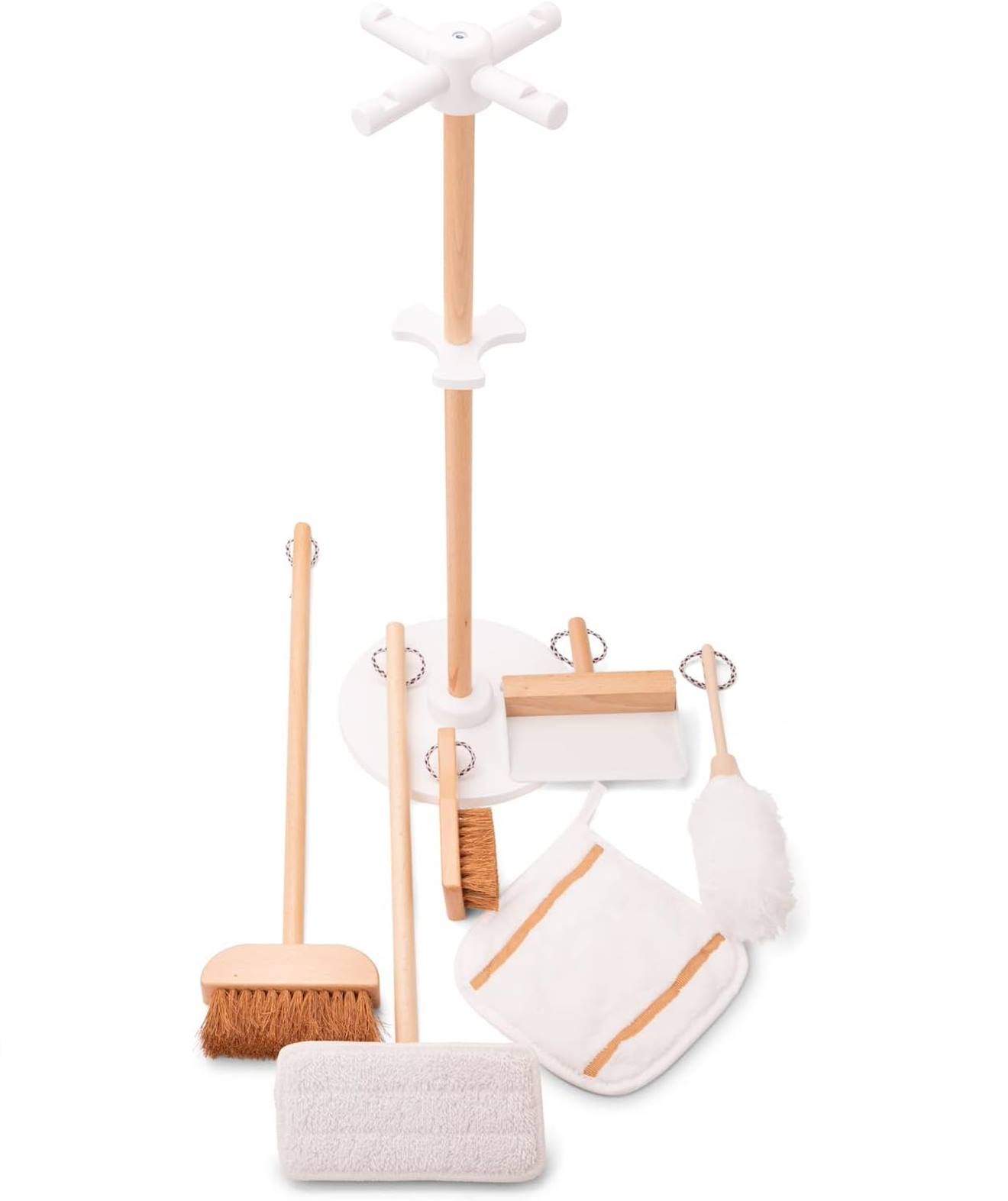 Set De Ménage En Bois Pour Enfant Le Toy Van - Balai, Pelle, Balayette, éponge - Jouet D'imitation 3 Ans Et Plus - Bois FSC 30.5x7.3x22 Cm
