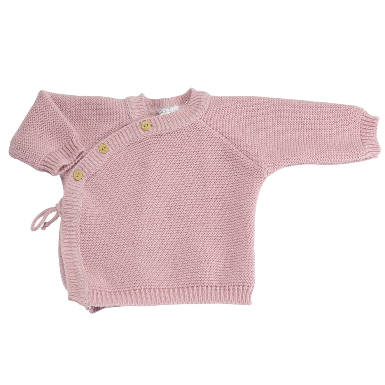Brassière Bébé En Maille Vieux Rose