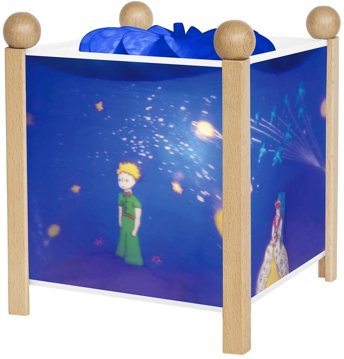 Lanterne Magique Le Petit Prince Naturel Bleu