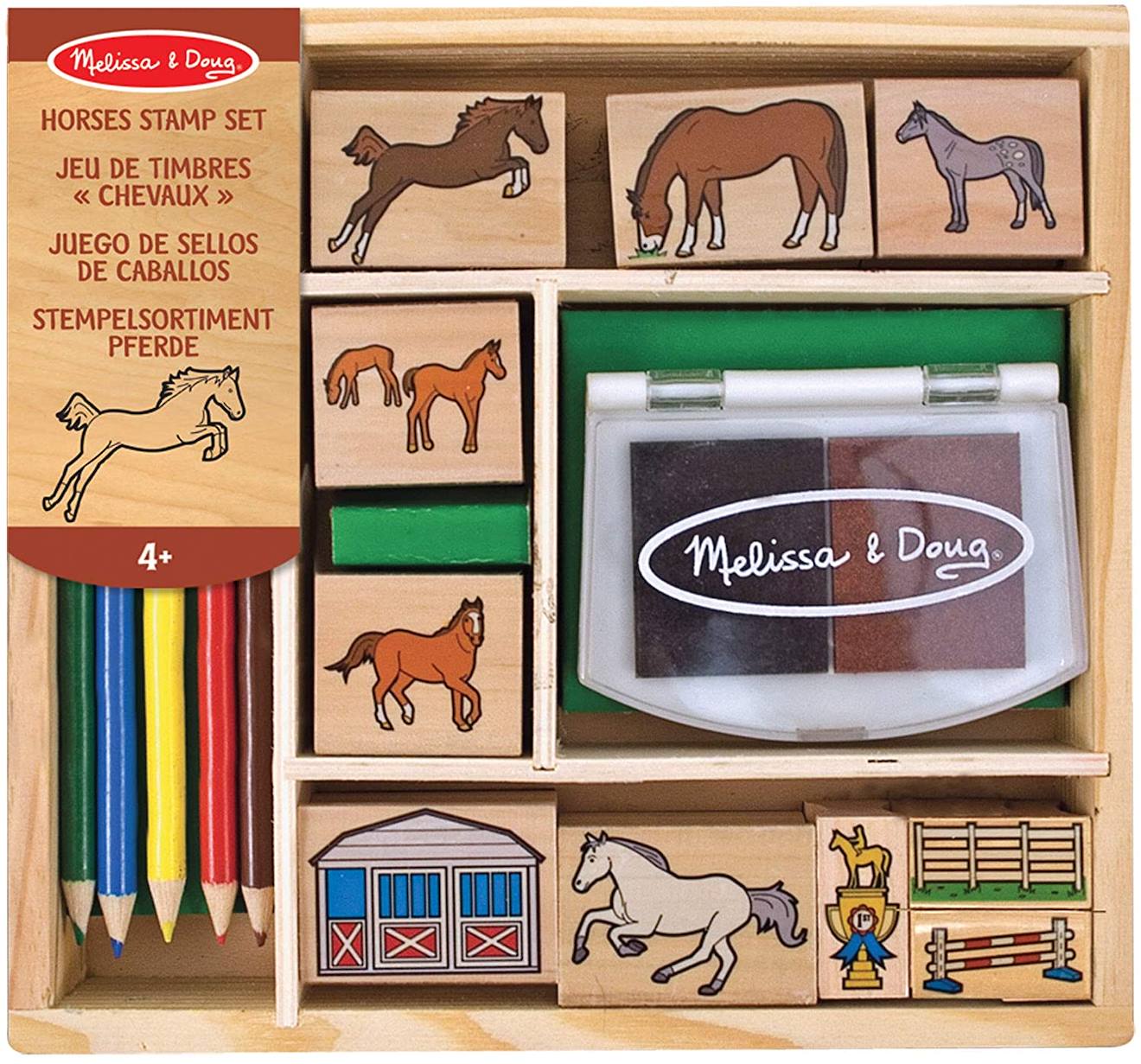 Melissa & Doug - Tampons Encreurs Chevaux Vert