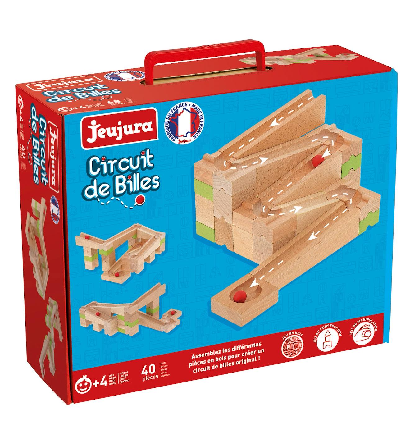 Jeujura - Circuit De Billes 40 Pièces Beige