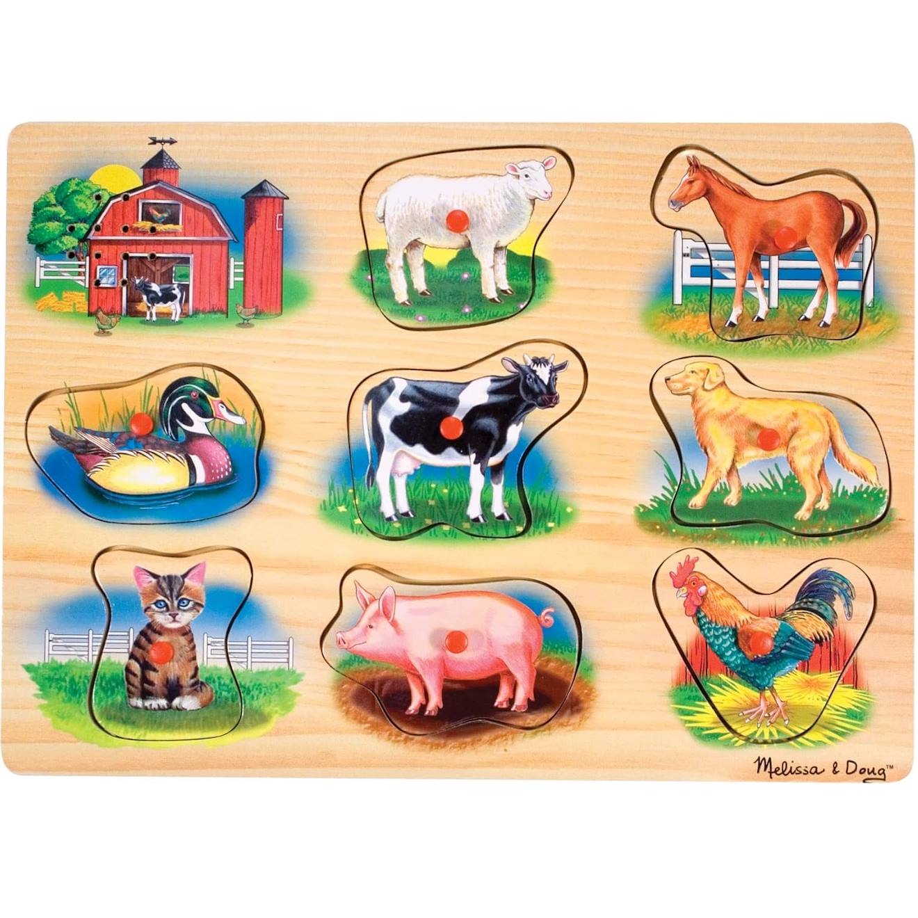Puzzle Sonore Ferme Beige