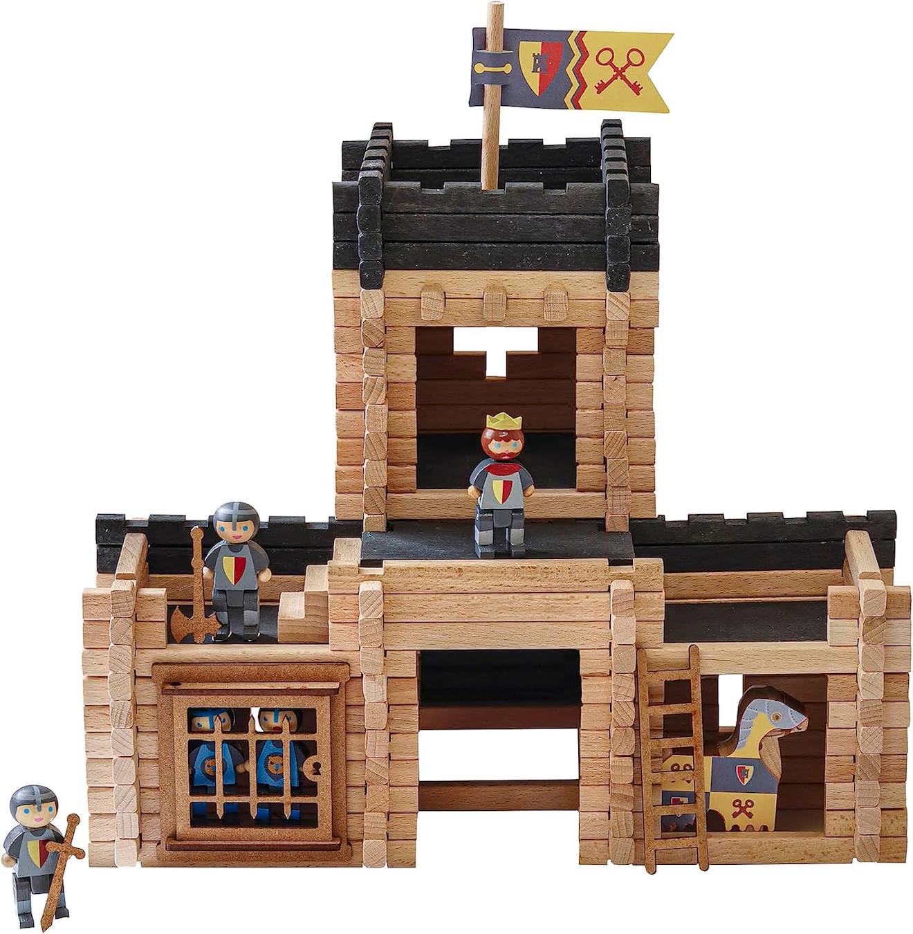 Décor, château, bateau, ferme pour figurines enfant