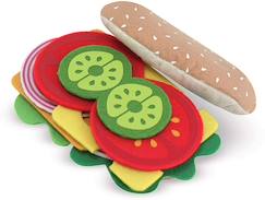 Jouet-Jeux d'imitation-Cuisines et dinette-Sandwich en feutre