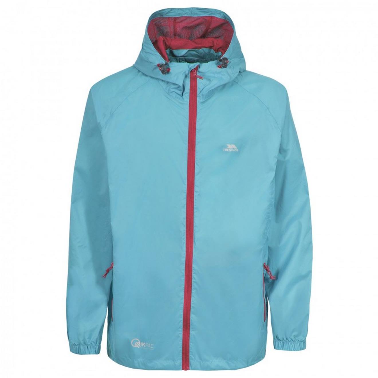 Coupe-vent Pliable Qikpac Polyester Qikpac X Bleu Clair/corail